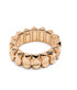 anillo piramidal en oro rosa de 18kt con diamantes